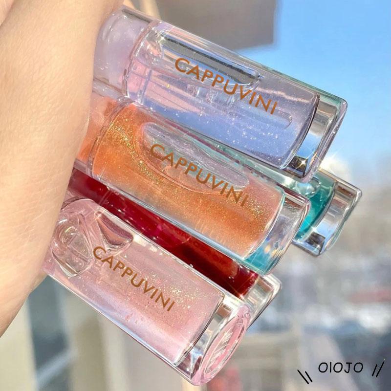 ⚜️Son Bóng Cappuvini Dưỡng Ẩm Lâu Trôi 5 Màu Lựa Chọn Ống Trong Suốt