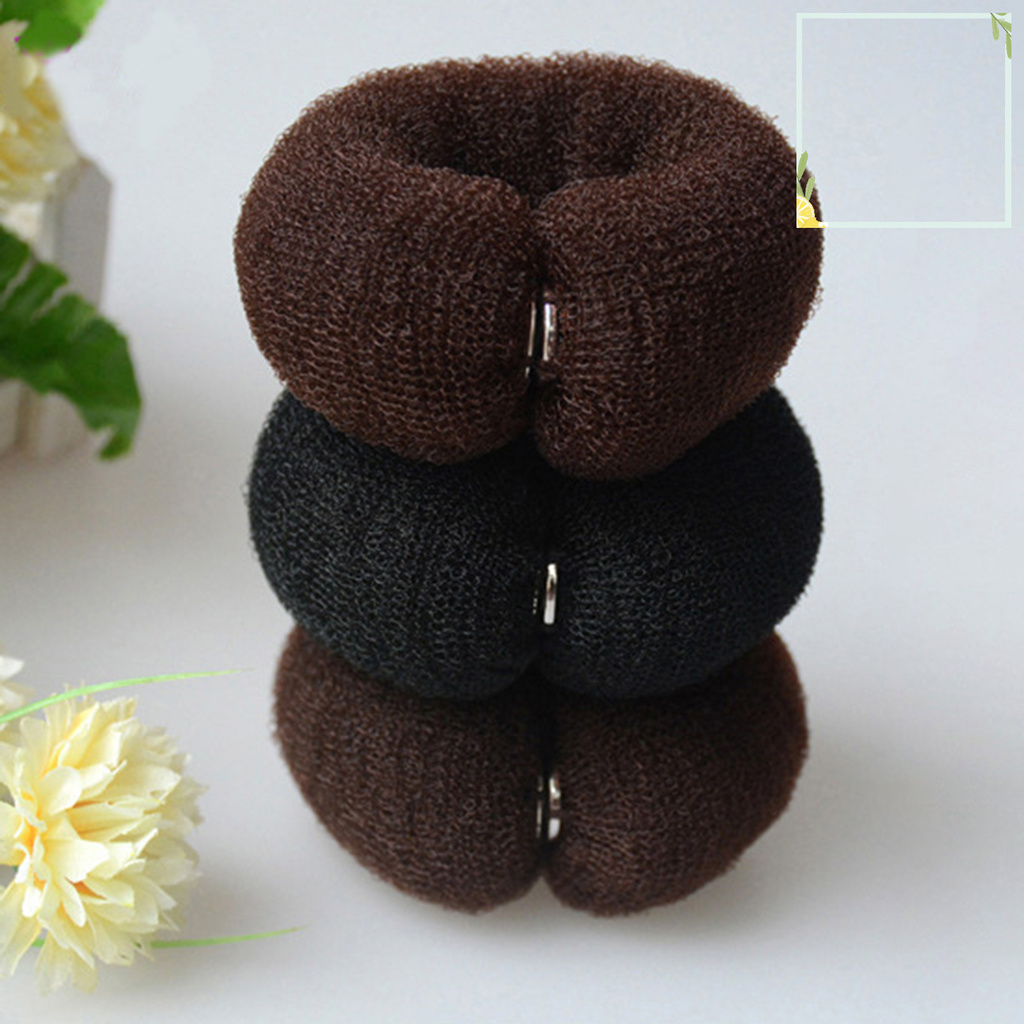 Kẹp Tóc Nylon Hình Bánh Donut Giúp Tạo Kiểu Tóc Cho Nữ