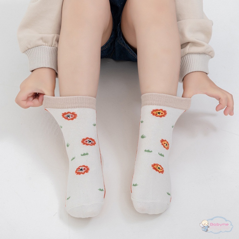 Set 5 Đôi Tất Cotton Hoạ Tiết Hoạt Hình Cho Bé