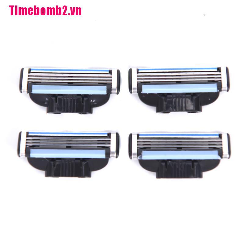 Bộ 4 Dao Cạo Râu 3 Lớp Bằng Tay