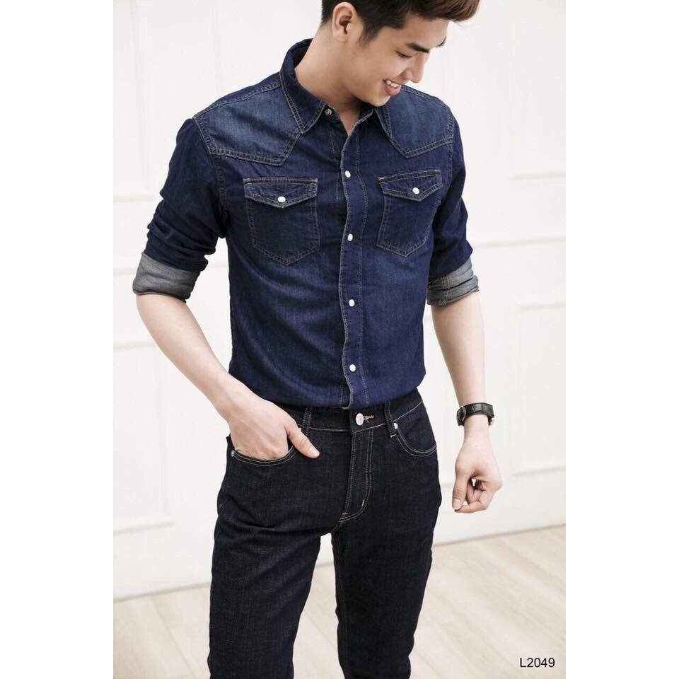 Áo Sơ Mi Jean ⚡️ Hàng Cao Cấp⚡️ Áo sơ mi Jean  Demi Big Size VNXK