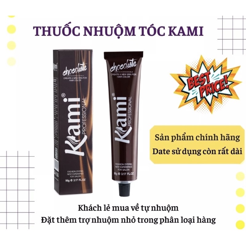 thuốc nhuộm màu thời trang Kani 100ml màu nâu sữa,rêu đá ,xanh đen, khói bạch kim,tím khói, lên màu chuẩn không cần tẩy