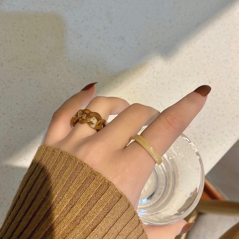 Set Nhẫn Trơn Xích - NHAN1082