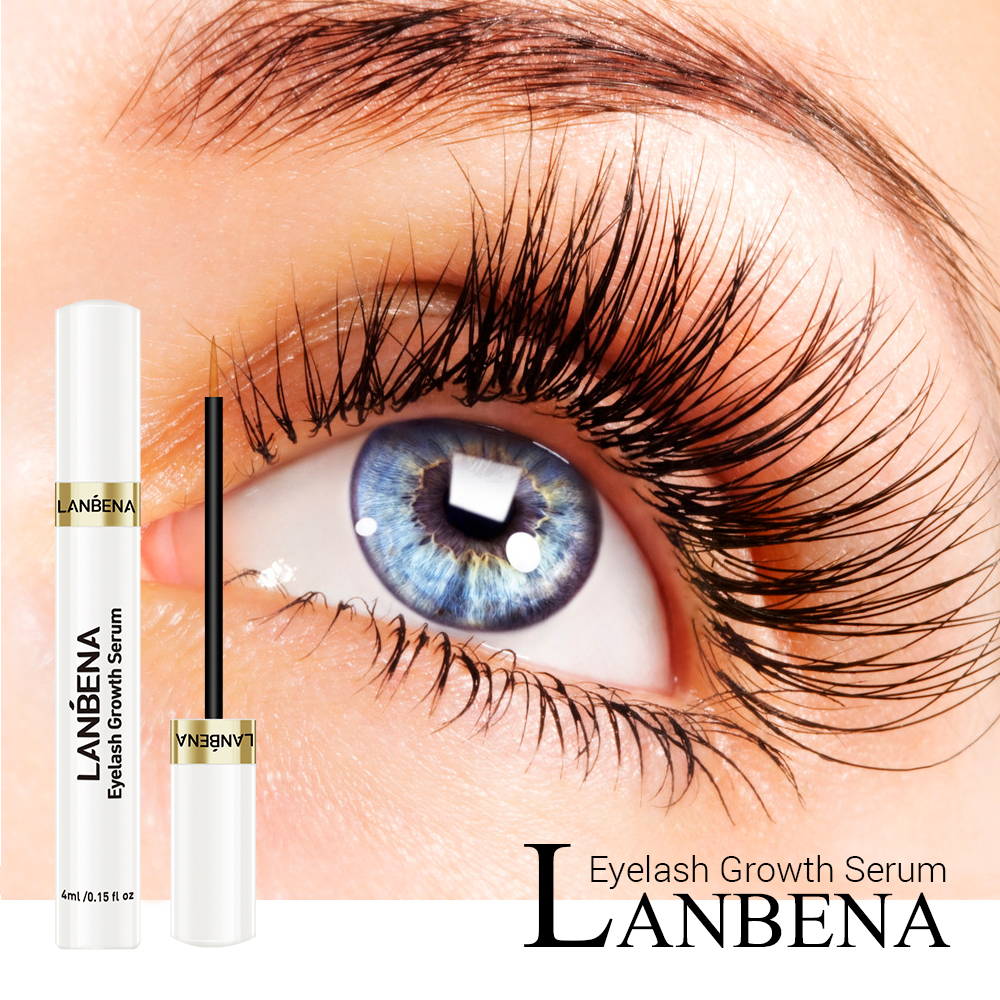 LANBENA Eyelash Growth Serum Curly Eyelash Enhancer Longer Fuller Thicker Increase Length of Eye Lashes Essence Charming Big Eye