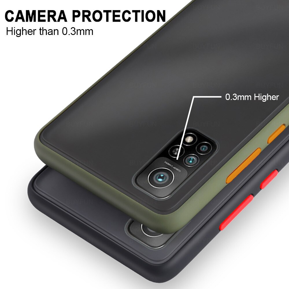 Ốp lưng Matte Skin Feel cho Xiaomi Mi 8 9 10 Pro 10T Pro 10T Lite Poco M3 X3 Ốp lưng Coque