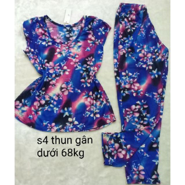 Size 4- đồ bộ dài thun gân