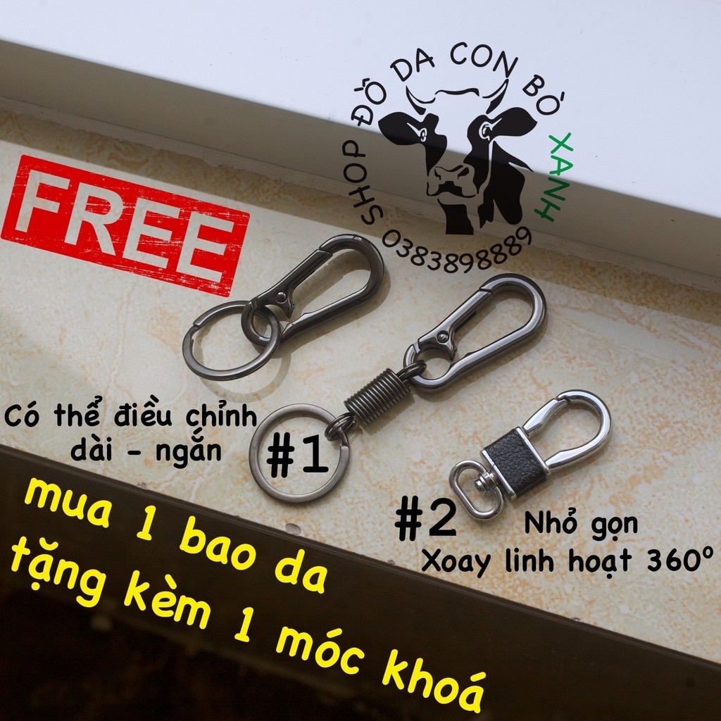 Bao da chìa khóa Kia Sonet bản Deluxe LOGO mới Handmade da thật 005B