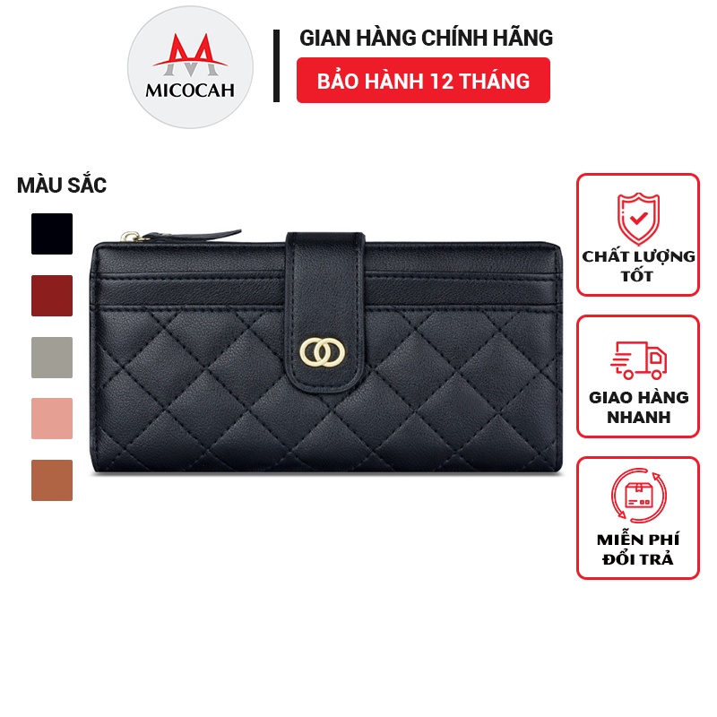 Ví nữ dài cầm taynhiều ngăn đựng tiền thời trang dễ thương da cao cấp giá rẻ TL17 - Micocah