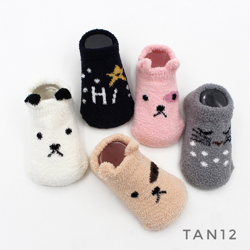 Tất xù cổ ngắn chống trượt TAN12