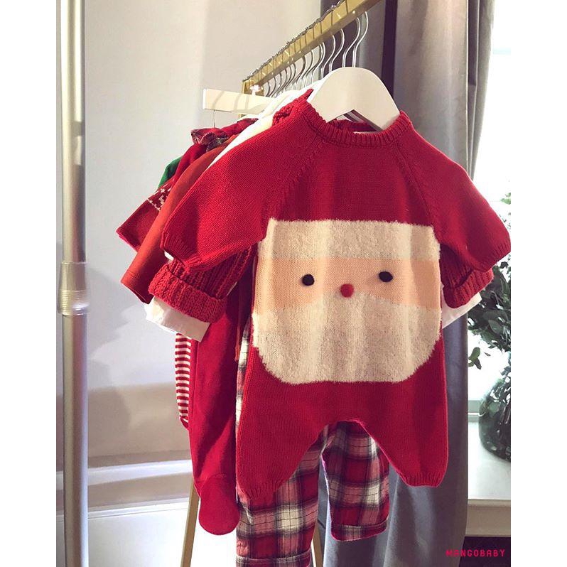 ♬MG♪-Newborn Baby Girl Boy Wool Knitting Romper Jumpsuit Warm Outfits Xmas Clothes