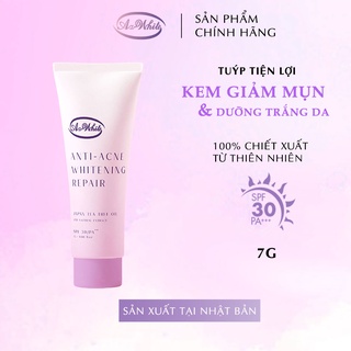 Tuýp kem giảm mụn giảm thâm trắng da a-white nhật bản 7g