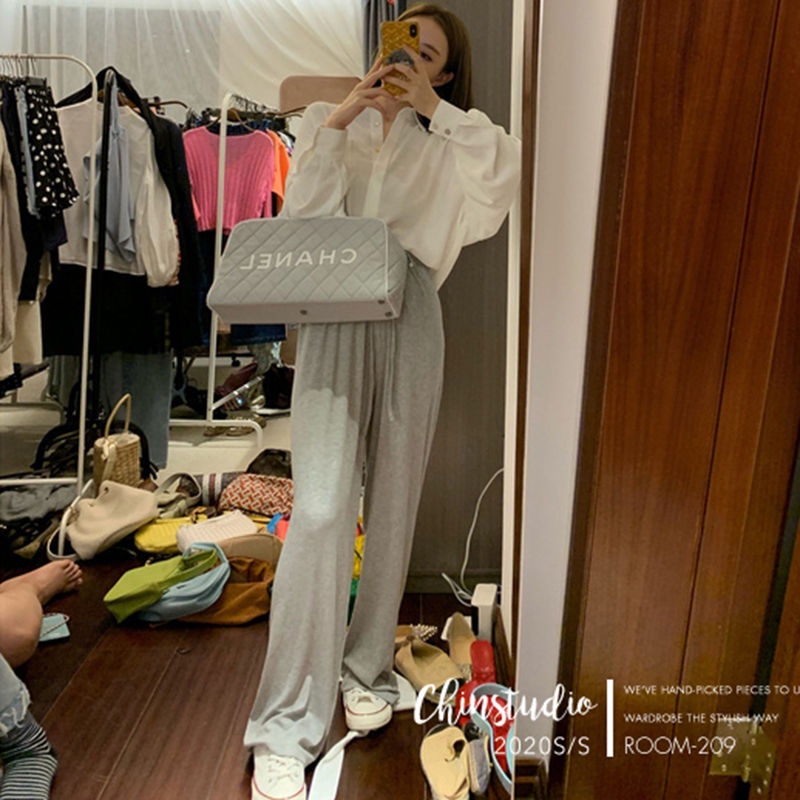 Quần Dài Nữ Ống Rộng Lưng Cao Thời Trang Cá Tính