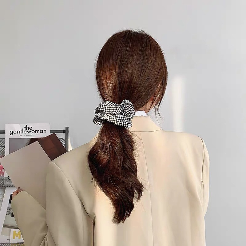 (Loại To) Dây Buộc Tóc Vải Scrunchies Cá Tính, Thanh Lịch XIC48
