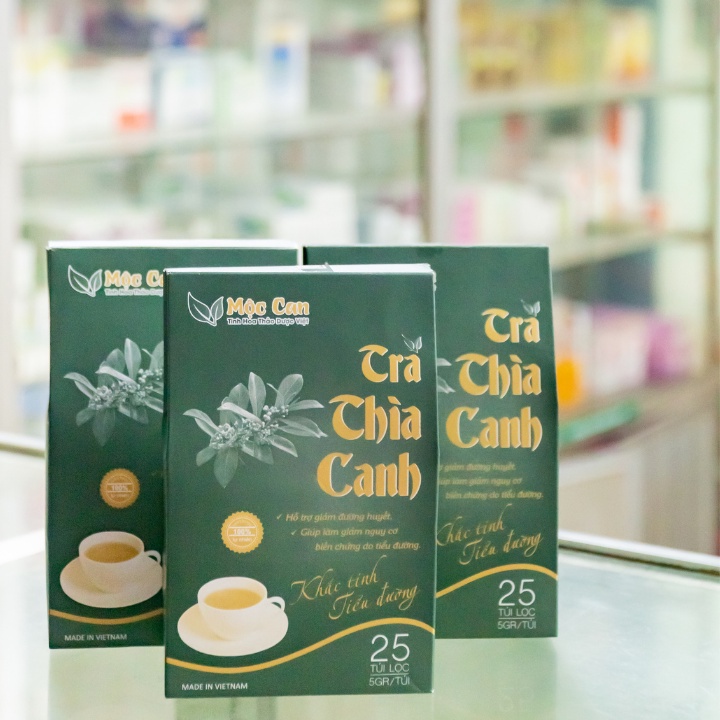 Trà thìa canh Mộc Can, Trà tiểu đường, hạ đường huyết, ngăn ngừa biến chứng đái tháo đường. 1 Hộp 25 túi lọc