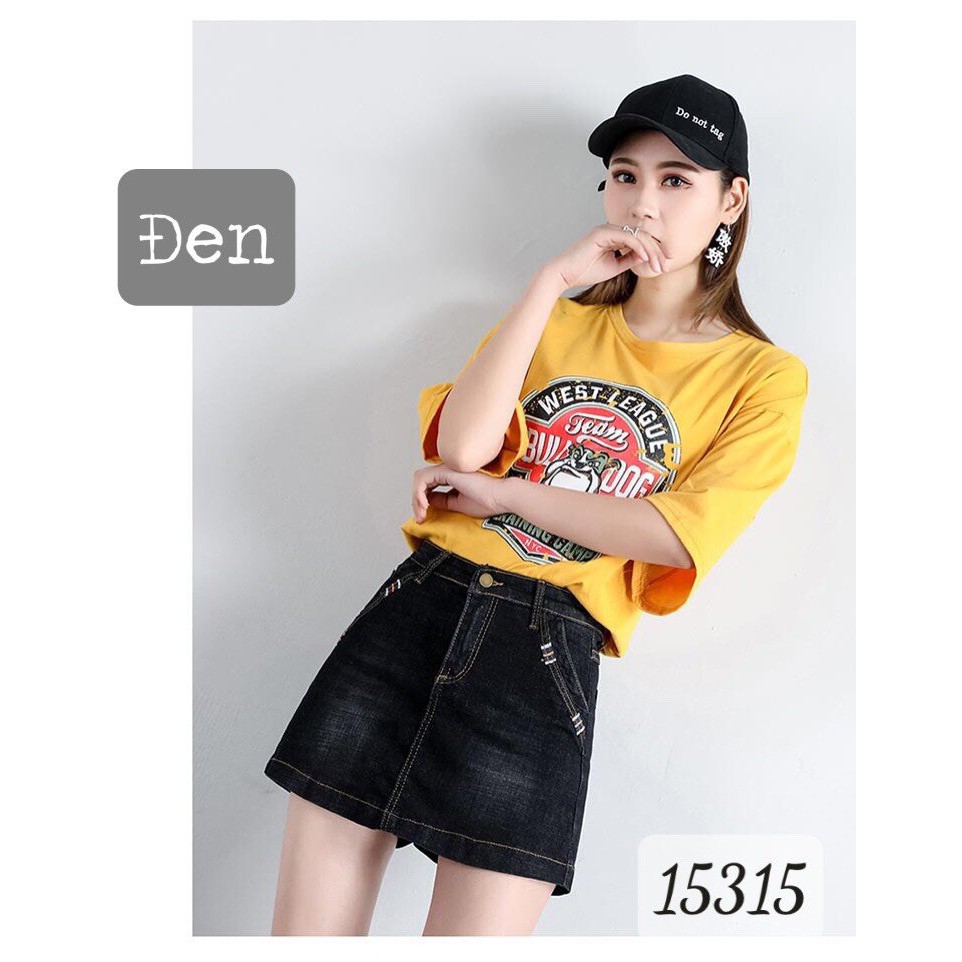 15315 Quần Váy BIG SIZE jean trơn