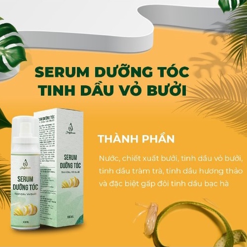 Xịt dưỡng tóc tinh dầu bưởi JULYHOUSE - giảm gãy rụng, mọc tóc nhanh, mềm mượt (Chai 100ml/38ml)