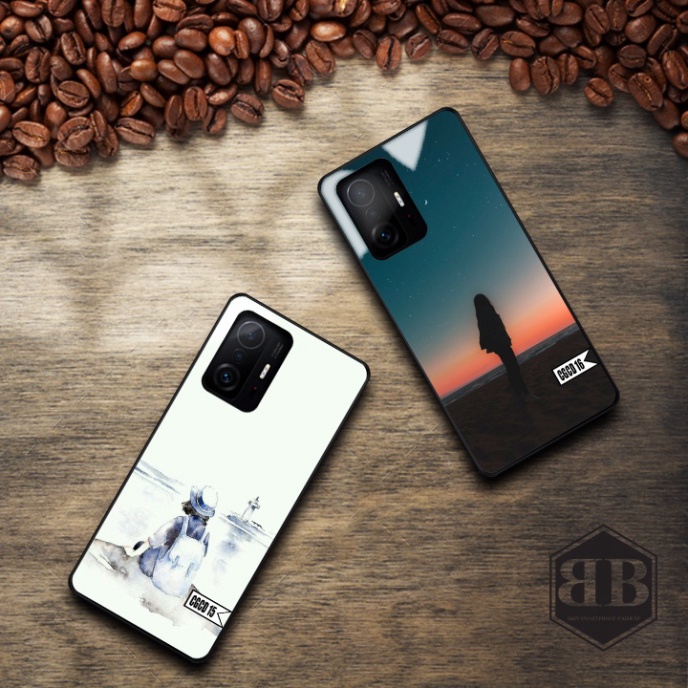 Ốp lưng kính cường lực Xiaomi Mi 11T 5G / Mi 11T Pro 5G hình cô gái cô đơn