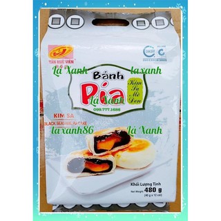 Gói 12 Cái Bánh Pía Kim Sa Mini Mè Đen Tân Huê Viên