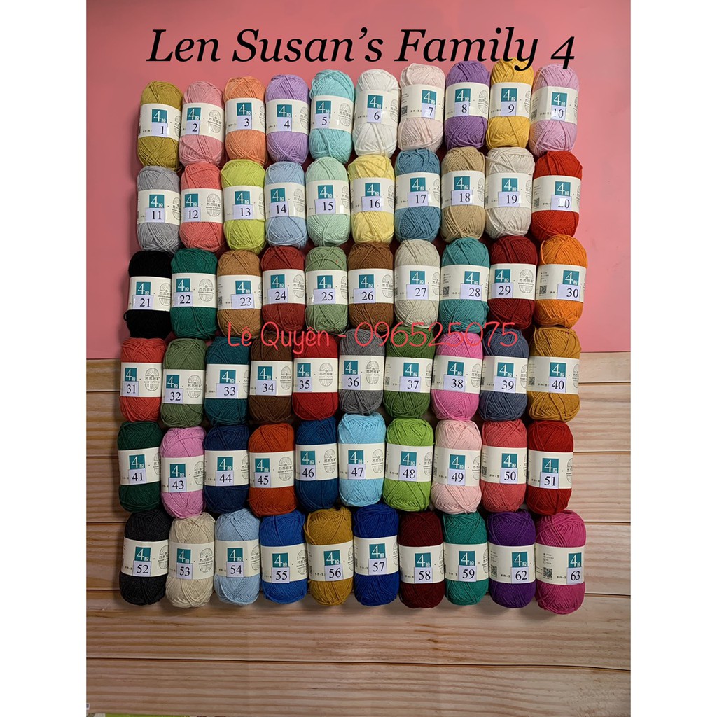 Len Susan Family 4 - Susan's family 4 (bảng màu 21 - 40)