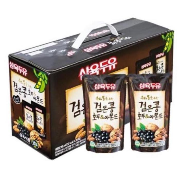 Sữa đậu đen, óc chó, hạnh nhân Samyook (dạng túi 195ml)