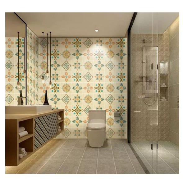  Decal dán cách nhiệt ô hoa văn hiện đại xanh khổ 3M x 0.6 M keo sẵn hàng dày dặn to đẹp | BigBuy360 - bigbuy360.vn