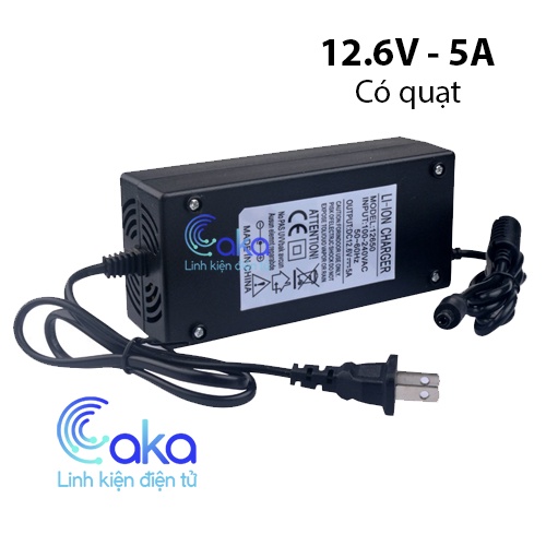 Sạc 3S 12.6V 5A có đèn báo đầy,chuyên sạc pin Li-ion 10.8V - 12V