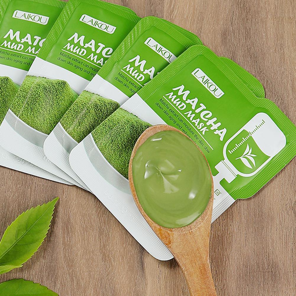[Hàng mới về] Mặt nạ đất sét trà xanh dưỡng ẩm sảng khoái chăm sóc da hiệu quả