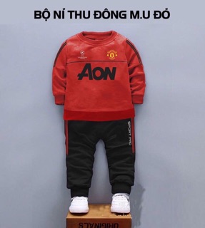 Bộ nỉ thu đông bé trai