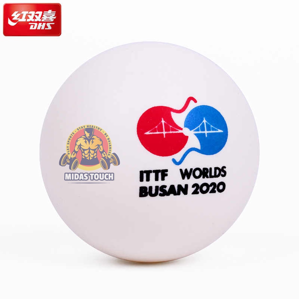 1 Hộp 3 Trái Bóng Bàn 3 sao DHS DJ40+ Cao Cấp ITTF 2020 BUSAN Hàng Quốc Tế Độ Nảy Đạt Chuẩn