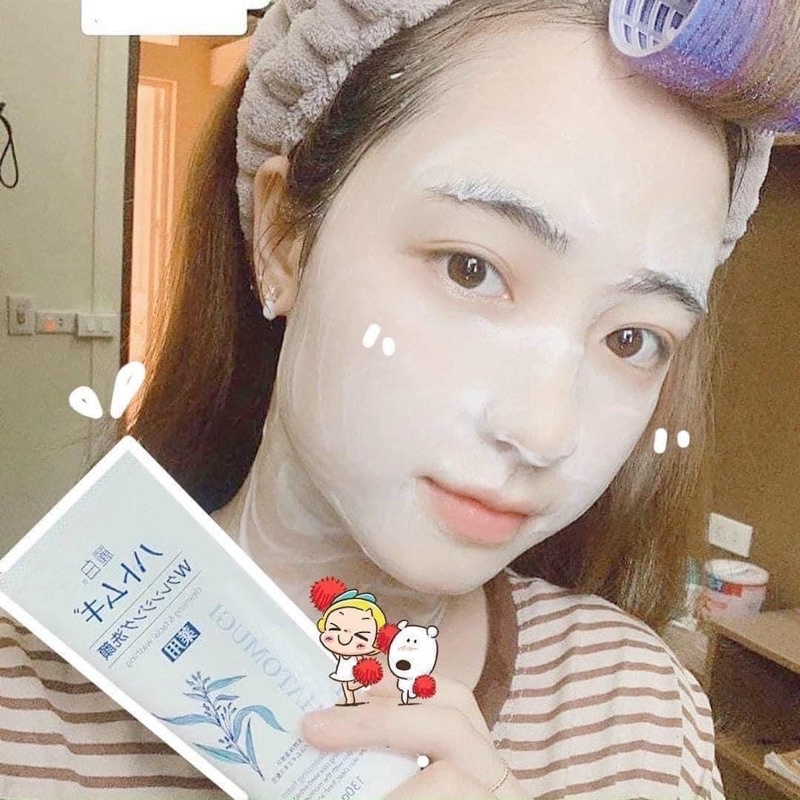 Sữa Rửa Mặt Hạt Ý Dĩ Trắng Da Hatomugi 130g Nhật.