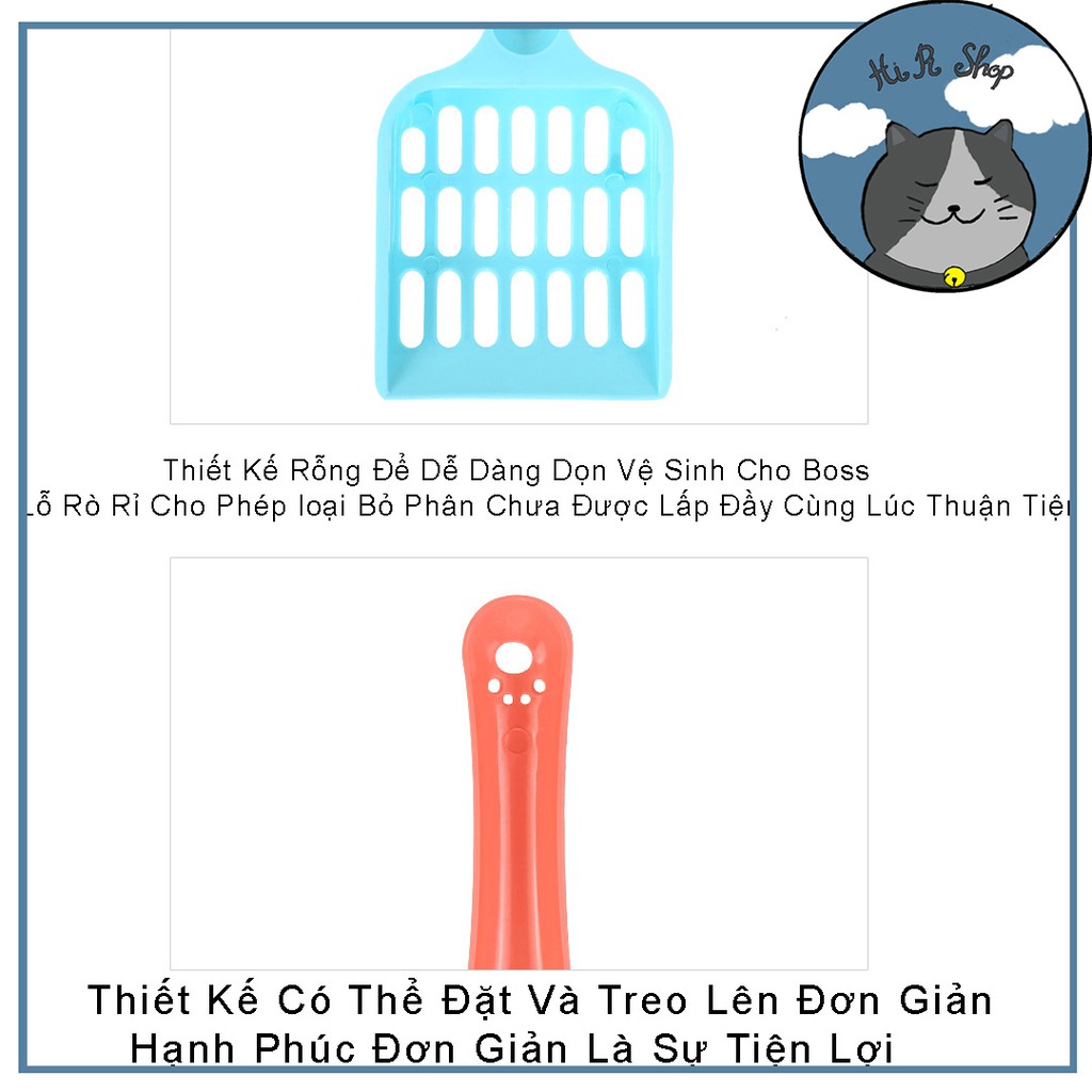 Xẻng Hót Phân Cho Chó Mèo Chất Liệu PVC An Toàn Vệ Sinh Dễ Dàng Tẩy Rửa Cho Thú Cưng