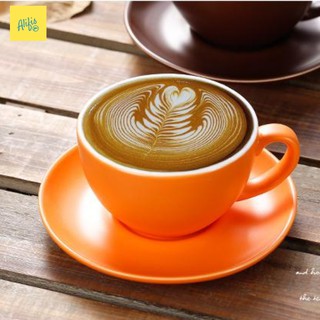 Bộ ly cà phê kèm đĩa nhiều màu