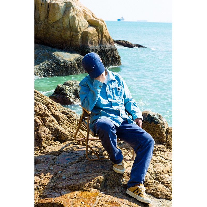 IRTH carhartt Carhart autumn and winter retro hip-hop washed denim trendy loose jacket for couples men and women 2021