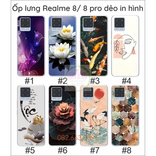 Ốp lưng Realme 8 / Realme 8 Pro dẻo trong in hình đẹp (p1)
