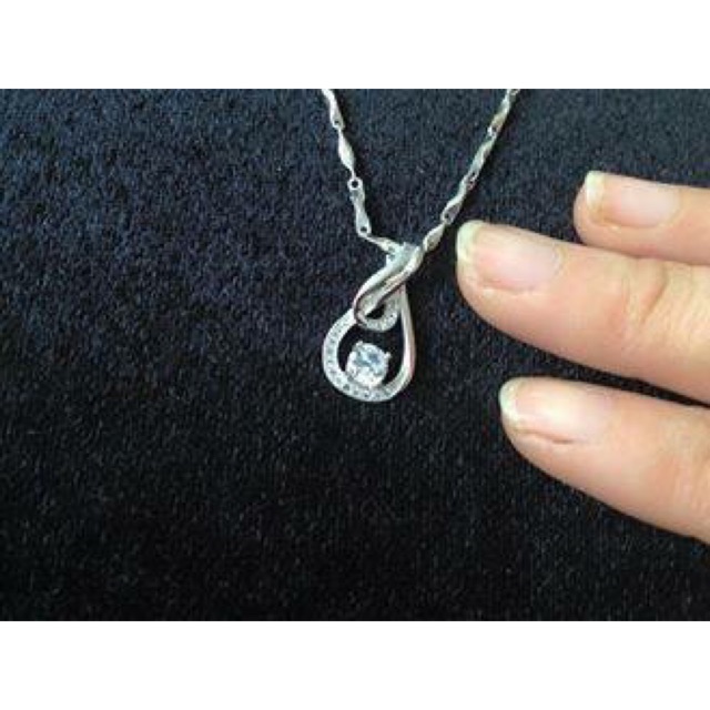 Mặt dây chuyền bạc chuẩn mạ vàng trắng siêu bóng đẹp