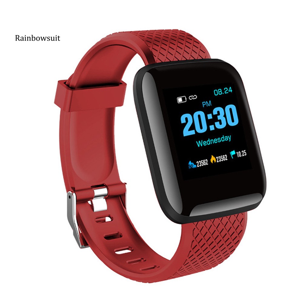 Bộ Vòng Tay Thể Thao Thông Minh Màn Hình 1.3 Inch Đo Nhịp Tim Cho Android Ios