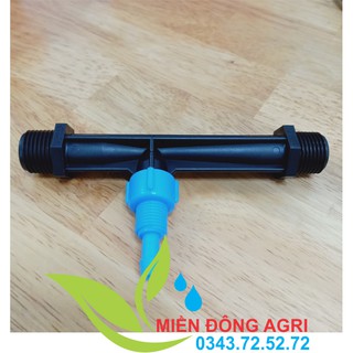 Bộ venturi hút phân phi 21mm [XANH-ĐEN]