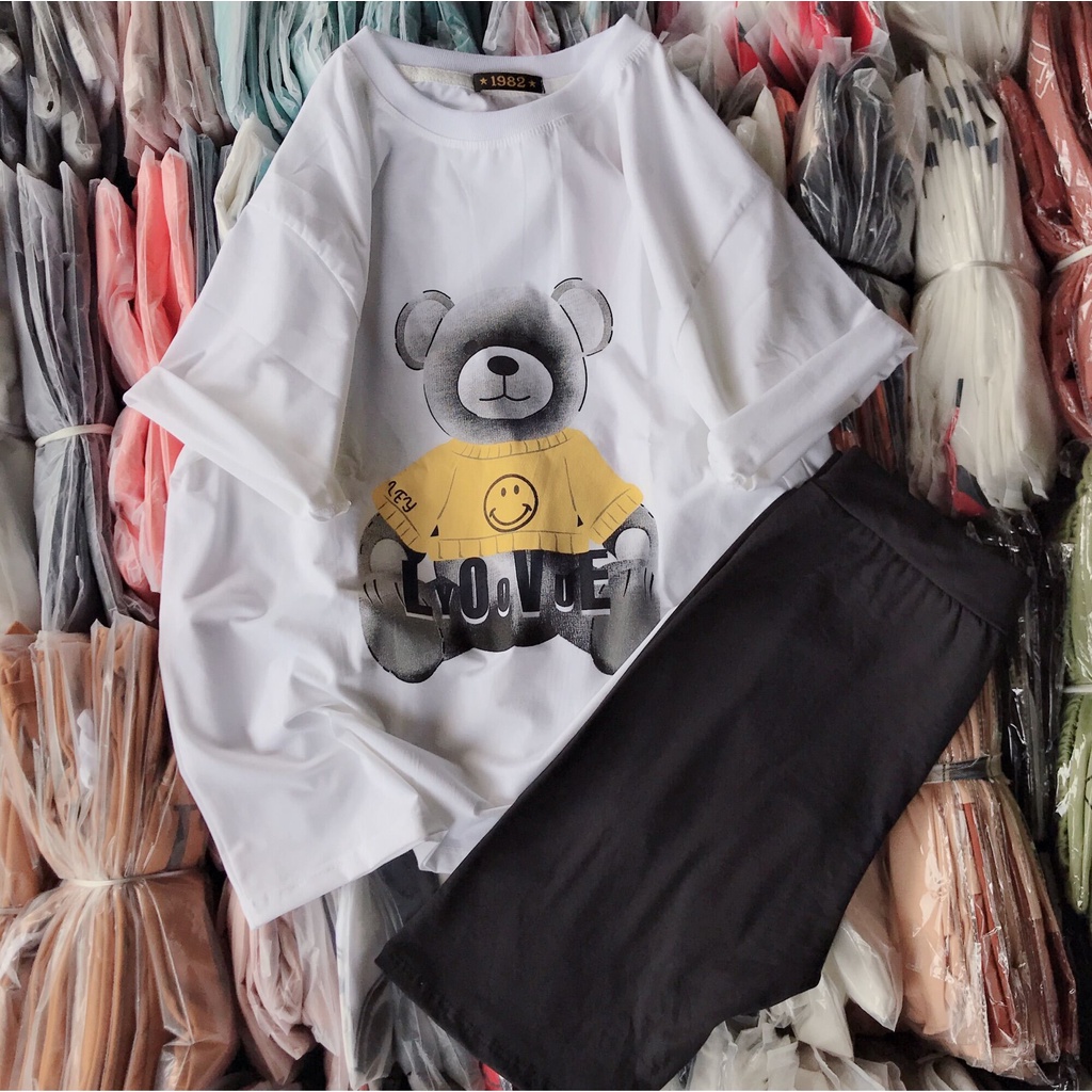 BÔ thun ngố gấu LOVE 40-60kg