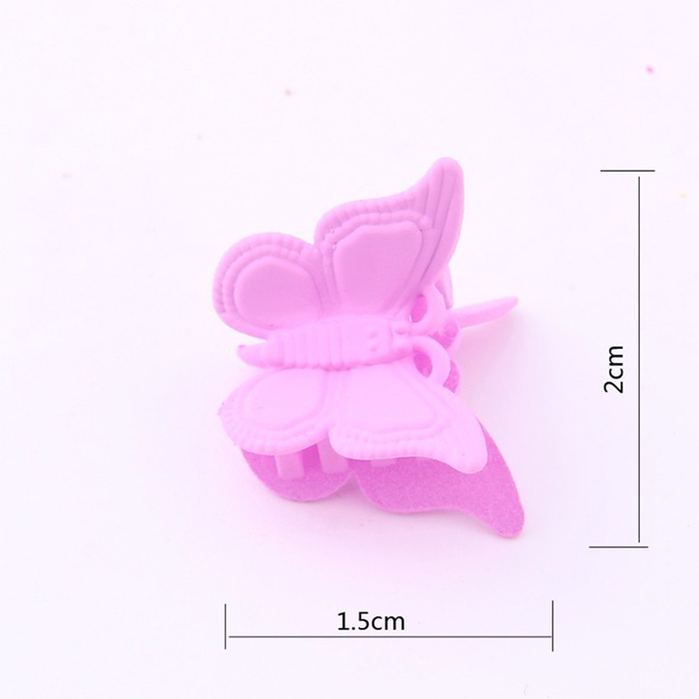 Set 20 / 50 / 100 Kẹp Tóc Hình Bướm Nhiều Màu Cho Bé