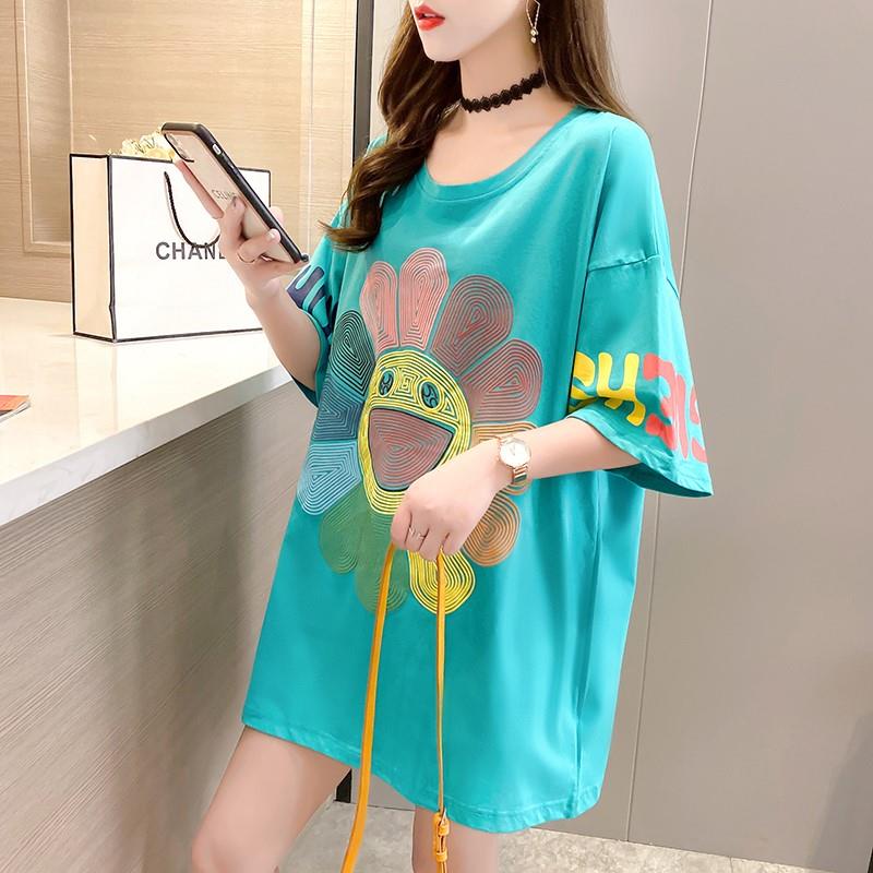 NSCAT-Áo sơ mi đáy cho bà bầu 2021 rộng rãi cộng với kích thước hợp thời trang mẹ