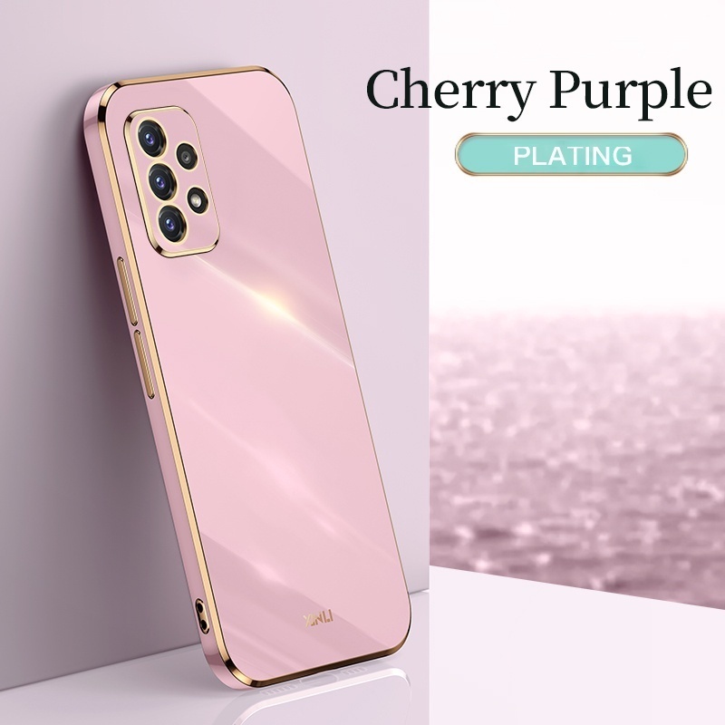Ốp Điện Thoại Viền Vuông Mạ Màu Sang Trọng Cho Samsung A13 A23 A33 A53 A73 5G A34 A54 5G 4G
