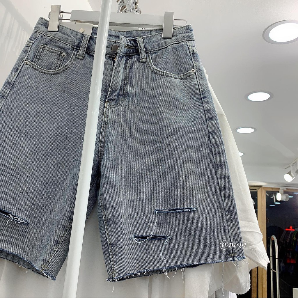 200578 NGỐ RÁCH 3 VỆT- XANH NHẠT - S,M,L,XL | BigBuy360 - bigbuy360.vn