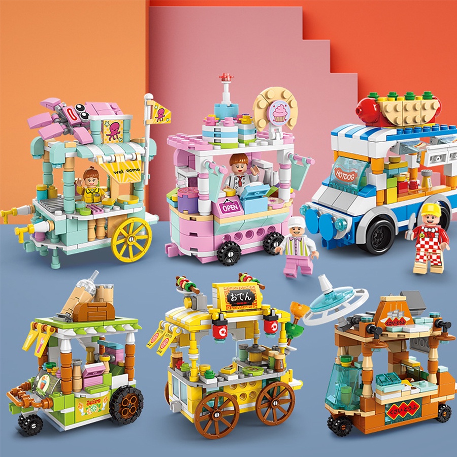 Lego Lắp Ráp Cửa Hàng, Lắp Ghép Thông Minh, Dễ Thương, Độc Đáo Cho Bé