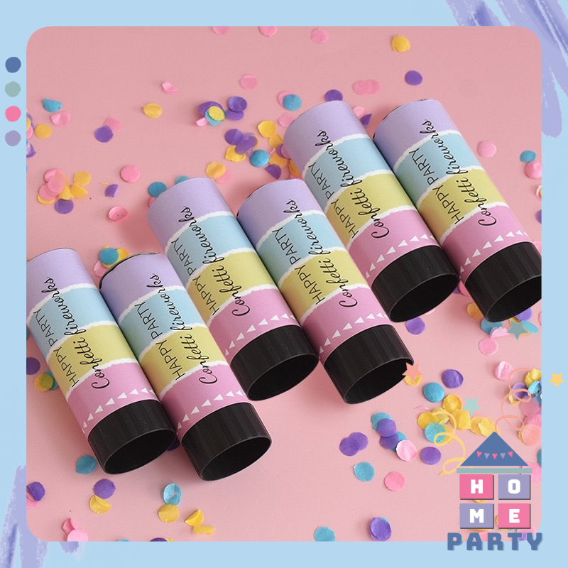 Ống Giấy Hoa Đăng Mini Confetti Trang Trí Sinh Nhật - Phụ Kiện Decor Tiệc Party - Tiệc Cưới
