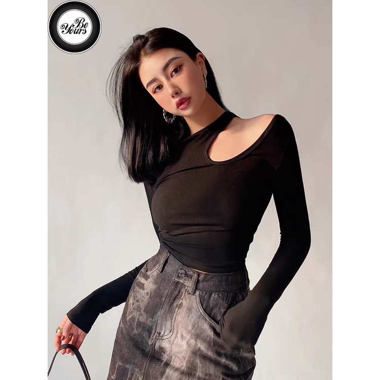 Áo Kiểu Hàn Quốc Khoét Vai Bigsize Dưới 80Kg Quyến Rũ Ôm Body Croptop Chất Thun Co Giản “KHOÉT TD”