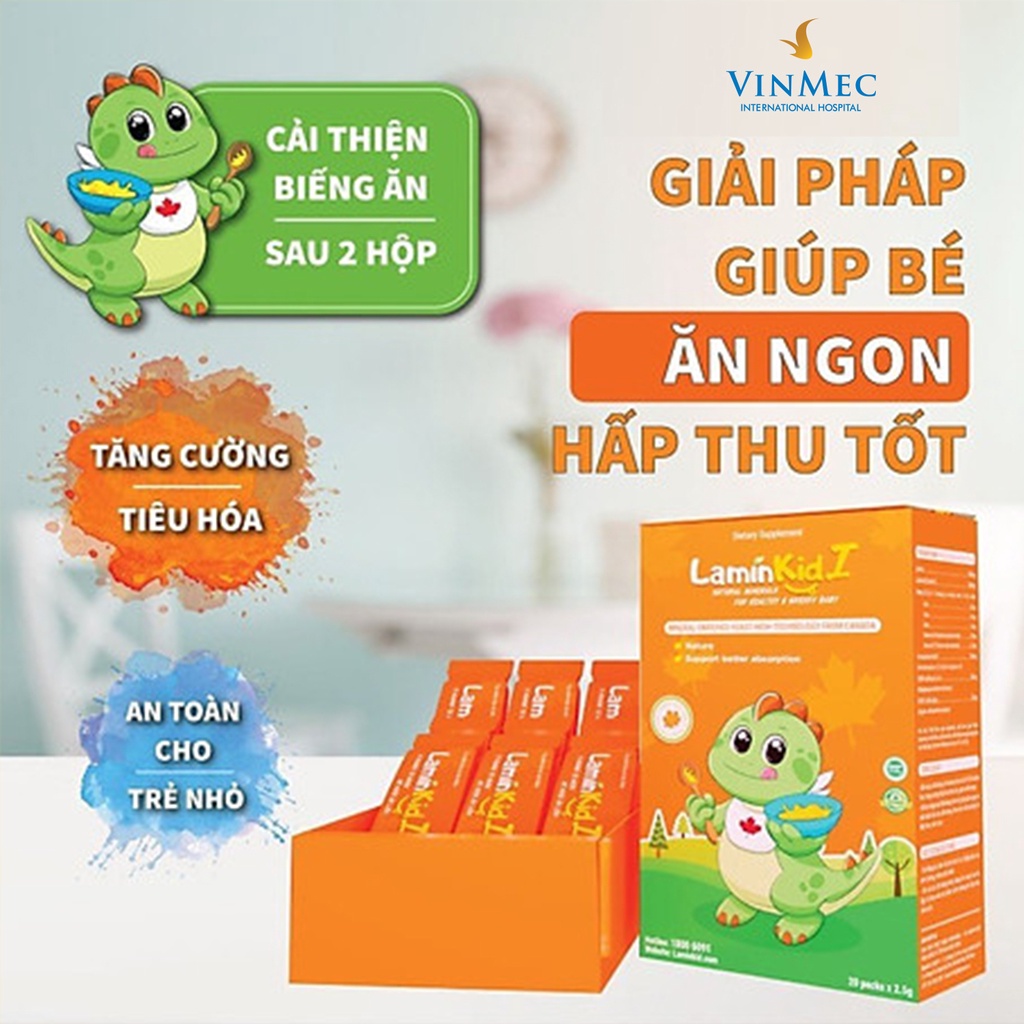 [COMBO 5 HỘP] Cốm LaminKid - Bé ăn ngon, tăng cân tốt, đề kháng khỏe tại Vinmec