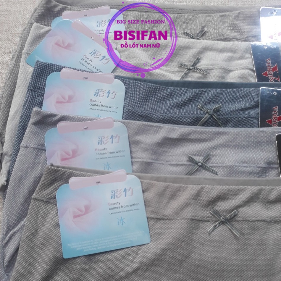 Quần lót nữ cạp cao Q528 Quần muối tiêu tối mầu chất đẹp big size 3XL co dãn cực tốt from to cho người 55-80kg | BigBuy360 - bigbuy360.vn