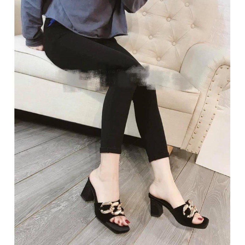 GIÀY GUỐC GÓT VUÔNG ZARA 7PHÂN