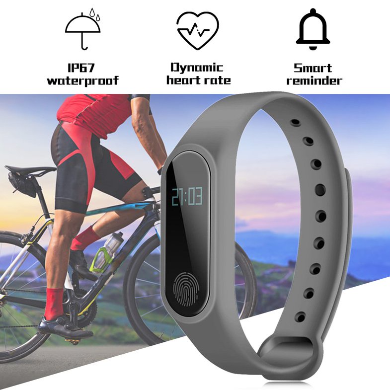 0.42 Inch OLED Đồng hồ thông minh M2 chống nước kết nối Bluetooth theo dõi sức khỏe