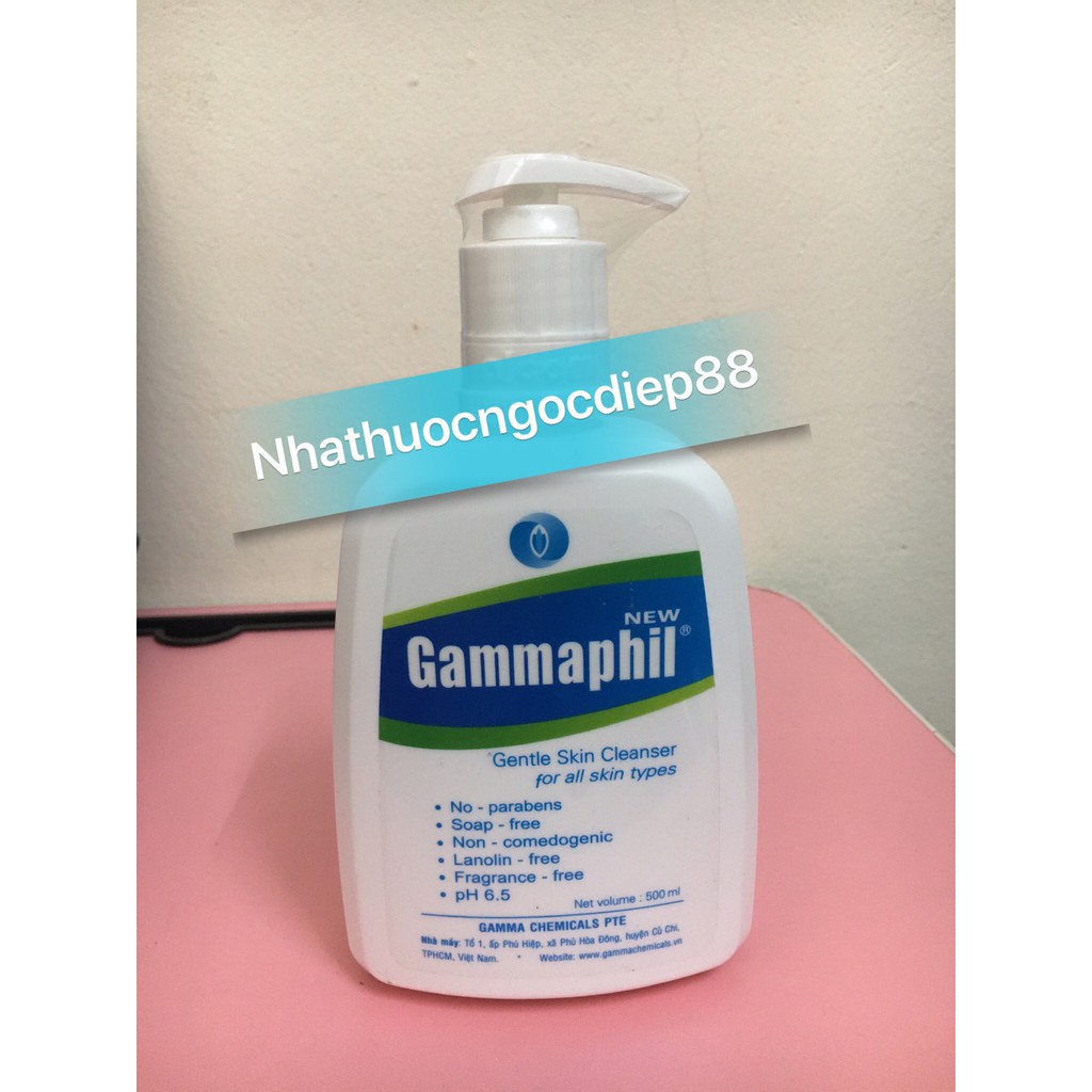 Sữa rửa mặt Gamaphil 500ml cho da nhạy cảm, da mụn